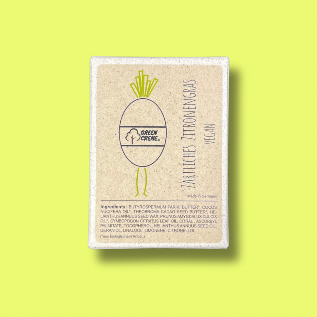 VEGAN Zärtliches Zitronengras - 30 Gramm feste Handcreme
