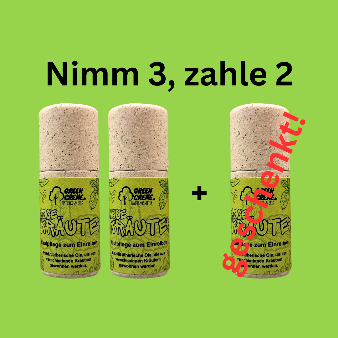Krasse Kräuter Vorratspack - Nimm 3, zahl 2