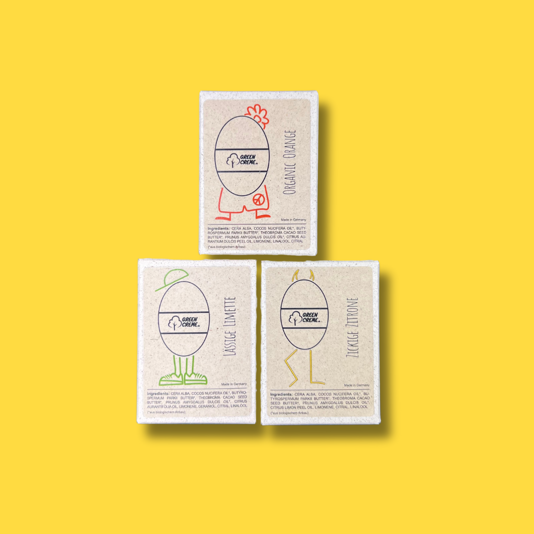 Zitrus Pack Set - 90 Gramm feste Handcreme