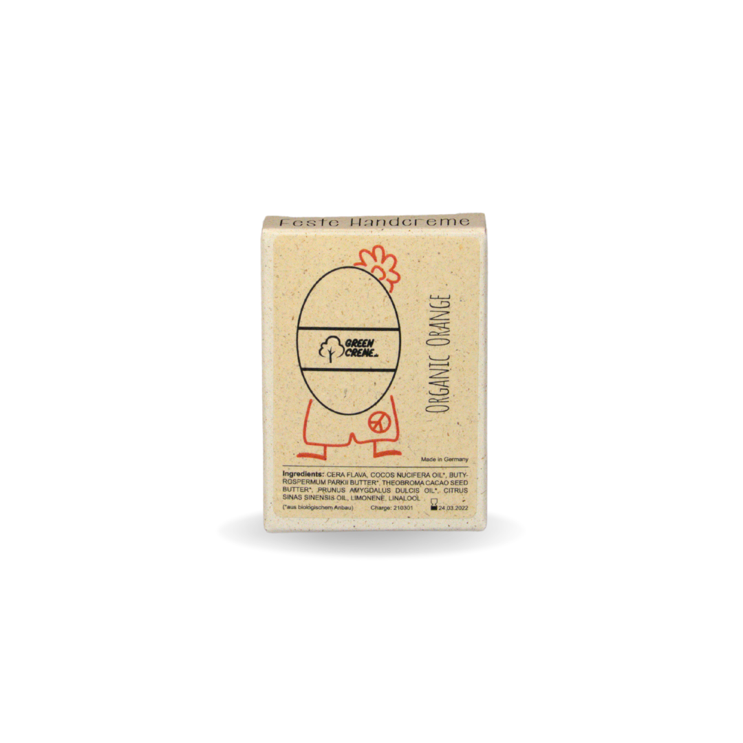 Organic Orange - 30 Gramm feste Handcreme