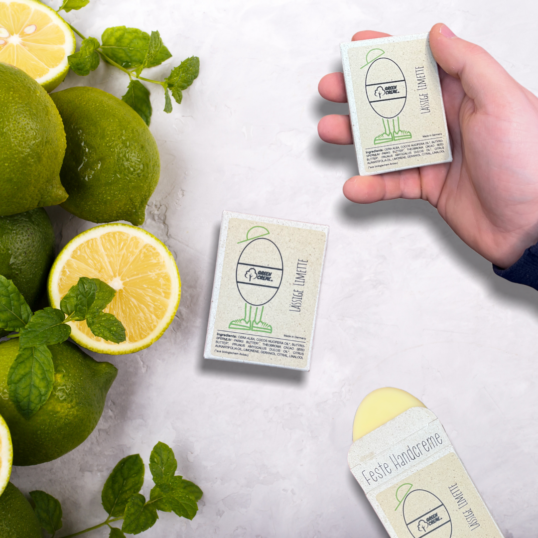 Lässige Limette - 30 Gramm feste Handcreme