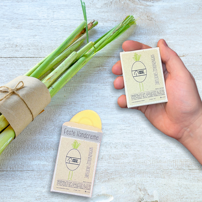Zärtliches Zitronengras - 30 Gramm feste Handcreme
